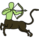 download Sagittarius Centaur clipart image with 45 hue color