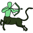 download Sagittarius Centaur clipart image with 90 hue color