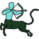 download Sagittarius Centaur clipart image with 135 hue color