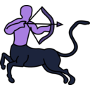 download Sagittarius Centaur clipart image with 225 hue color