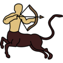 download Sagittarius Centaur clipart image with 0 hue color