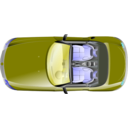 download Bmw Z4 Top View clipart image with 180 hue color