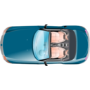 download Bmw Z4 Top View clipart image with 315 hue color