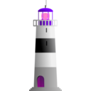 download Lighthouse clipart image with 270 hue color