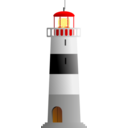 download Lighthouse clipart image with 0 hue color
