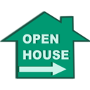 download Open House Icon clipart image with 45 hue color