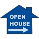 download Open House Icon clipart image with 90 hue color