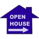 download Open House Icon clipart image with 135 hue color