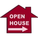 download Open House Icon clipart image with 225 hue color