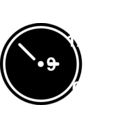 download Clock Pictogram clipart image with 0 hue color