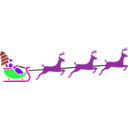 download Color Santa clipart image with 270 hue color