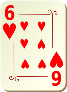 Ornamental Deck 6 Of Hearts