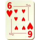 download Ornamental Deck 6 Of Hearts clipart image with 0 hue color