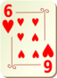 Ornamental Deck 6 Of Hearts