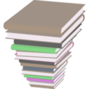 download Pile Of Books clipart image with 270 hue color