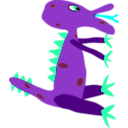 download Monster clipart image with 180 hue color