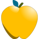 download Cartoon Apple clipart image with 45 hue color