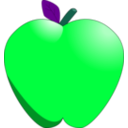 download Cartoon Apple clipart image with 135 hue color