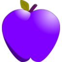 download Cartoon Apple clipart image with 270 hue color