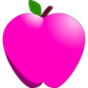 download Cartoon Apple clipart image with 315 hue color