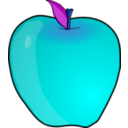 download Another Apple clipart image with 180 hue color