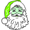 download Classic Santa clipart image with 90 hue color