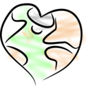 download Earth Heart clipart image with 270 hue color