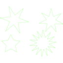 download Stars clipart image with 225 hue color