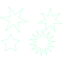 download Stars clipart image with 270 hue color