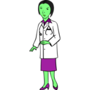 download Woman Doctor clipart image with 90 hue color