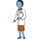download Woman Doctor clipart image with 180 hue color