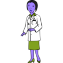 download Woman Doctor clipart image with 225 hue color