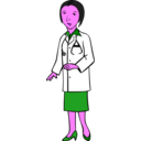 download Woman Doctor clipart image with 270 hue color