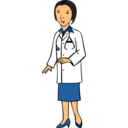 download Woman Doctor clipart image with 0 hue color