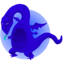 download Cartoon Dragon clipart image with 180 hue color