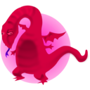 download Cartoon Dragon clipart image with 270 hue color