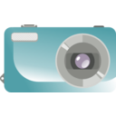 download Digital Camera clipart image with 225 hue color