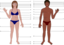 Human Body Both Genders With Numbers