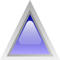 Led Triangular Blue