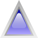 Led Triangular Blue