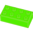 download Yellow Lego Brick clipart image with 45 hue color