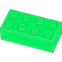 download Yellow Lego Brick clipart image with 90 hue color