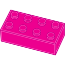 download Yellow Lego Brick clipart image with 270 hue color