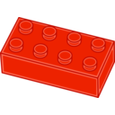 download Yellow Lego Brick clipart image with 315 hue color