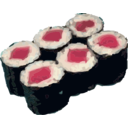 download Tekka Maki Sushi clipart image with 0 hue color