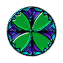 download Quatrefoil Enamel clipart image with 135 hue color