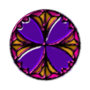 download Quatrefoil Enamel clipart image with 270 hue color