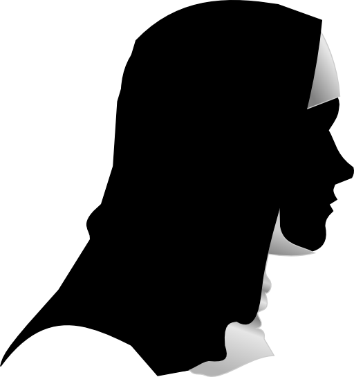 Catholic Nun Silhouette Profile