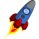 Rocket Blue And Red