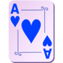 download Ornamental Deck Ace Of Hearts clipart image with 225 hue color